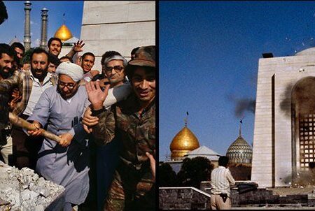 تخریب قبر رضا شاه توسط آیت الله خلخالی؛‌بنی صدر: ساختمان خراب کردن کار بسیار غلطی است و می شد آن جا موزه درست کنیم!